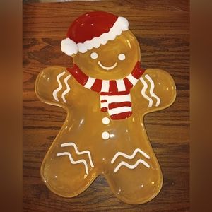 Gingerbread Man Cookie Plate